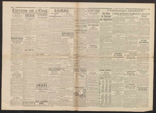 Le Progrès de la Somme, numéro 23106, 23 octobre 1943