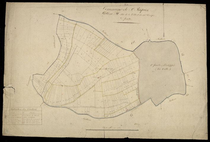 Plan du cadastre napoléonien - Saint-Riquier (Saint Riquier) : Ville (La) ; Moulin Canique(Le), H2