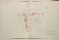 Plan du cadastre napoléonien - Atlas cantonal - Estrees-Deniecourt (Estrées) : Deniecourt, D et E développées