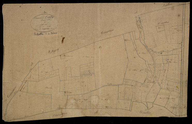 Plan du cadastre napoléonien - Tailly : Chef-lieu (Le), A