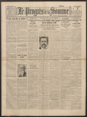 Le Progrès de la Somme, numéro 18452, 7 mars 1930