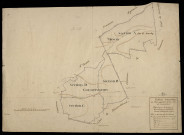 Plan du cadastre napoléonien - Coulonvillers : tableau d'assemblage