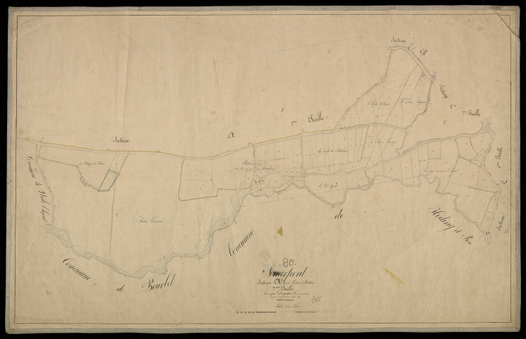 Plan du cadastre napoléonien - Senarpont : Rederie ; Rotteleux, A2