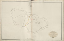 Plan du cadastre napoléonien - Atlas cantonal - Ablaincourt-Pressoir (Pressoir) : tableau d'assemblage