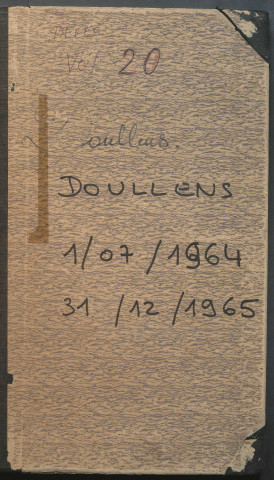 Table des successions et absences du bureau de Doullens