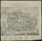 Histoire politique, morale et religieuse de Beauvais. Vue générale de Beauvais en 1574, dessiné sur le plan original de Raymondus Rancurellus