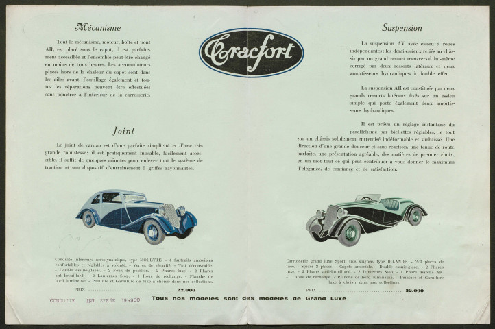 Publicités automobiles : Tracfort