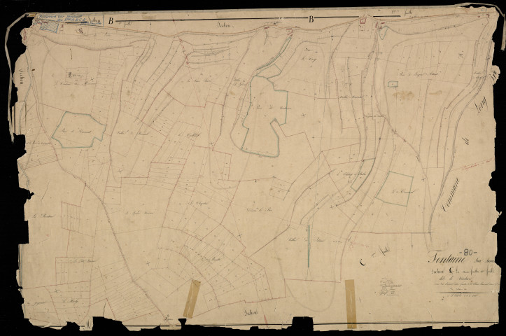 Plan du cadastre napoléonien - Fontaine-sur-Somme (Fontaine sur Somme) : Vendure, C1