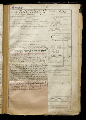 Meurdesoif, Ernest Auguste Joseph, né le 17 janvier 1890 à Desvres (Pas-de-Calais), classe 1910, matricule n° 455, Bureau de recrutement d'Abbeville
