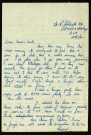 Lt R. Goldwater, B/393/120 L.A.A. Regt (Light Anti-Aircraft Artillery Regiment), B.L.A. (British Liberation Army), 28/7/45 : lettre de Raymond Goldwater à son frère Stan