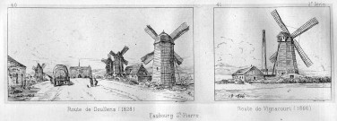 Moulins à vent Faubourg Saint Pierre 1828