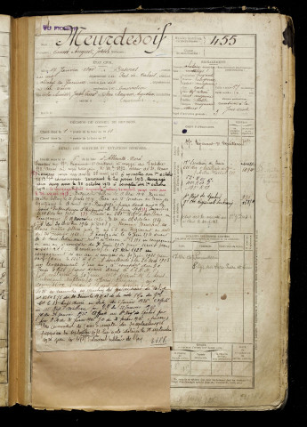 Meurdesoif, Ernest Auguste Joseph, né le 17 janvier 1890 à Desvres (Pas-de-Calais), classe 1910, matricule n° 455, Bureau de recrutement d'Abbeville