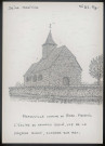 Perduville, commune de Bosc-Mesnil (Seine-Maritime) : église du hameau isolé, façade ouest - (Reproduction interdite sans autorisation - © Claude Piette)