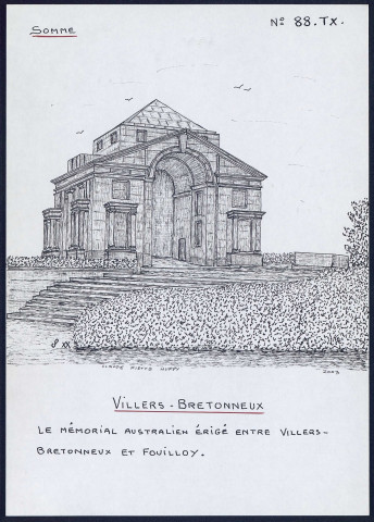Villers-Bretonneux : mémorial australien - (Reproduction interdite sans autorisation - © Claude Piette)