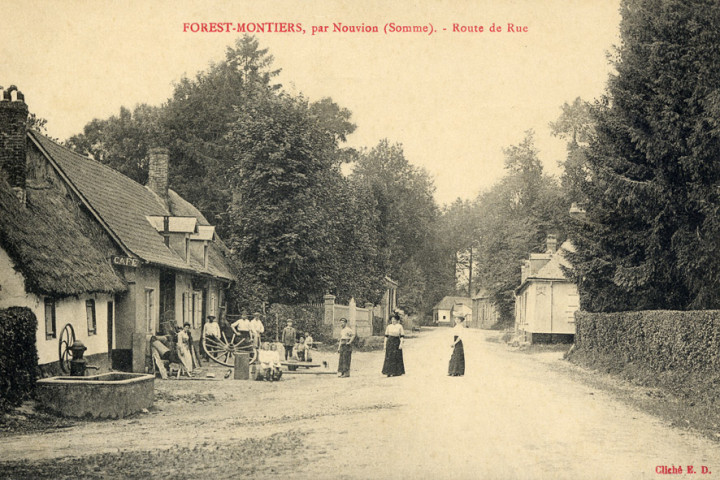 Forest-Montiers, par Nouvion (Somme). Route de Rue