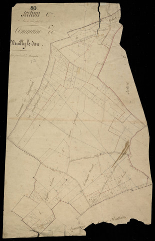Plan du cadastre napoléonien - Neuilly-le-Dien : Croix Madelon (La), C