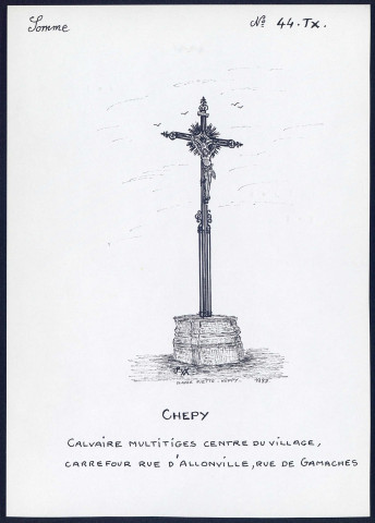 Chepy : calvaire multitiges - (Reproduction interdite sans autorisation - © Claude Piette)