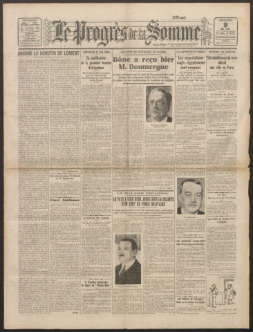 Le Progrès de la Somme, numéro 18515, 9 mai 1930