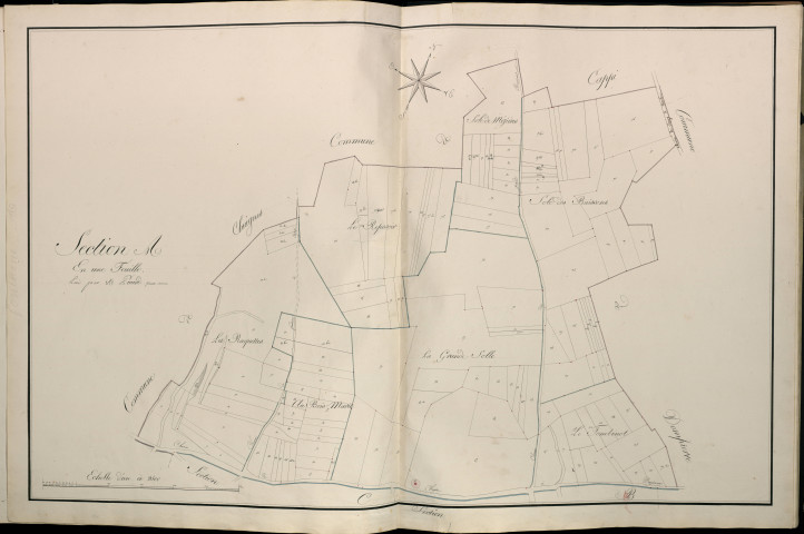 Plan du cadastre napoléonien - Atlas cantonal - Fontaine-Les-Cappy (Fontaine) : A