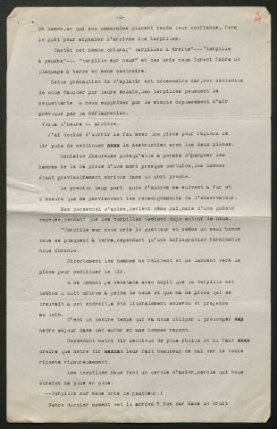 Témoignage de Derzeille, Georges (Adjudant) et correspondance avec Jacques Péricard