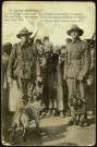 Carte postale "La Guerre 1914-1915 - Les Bulldogs "Mascottes" des soldats australiens en Egypte (The Bulldogs "mascottes" of the australian soldiers in Egypt)" adressée par Emile Sueur (1886-1948) à sa fille Reine