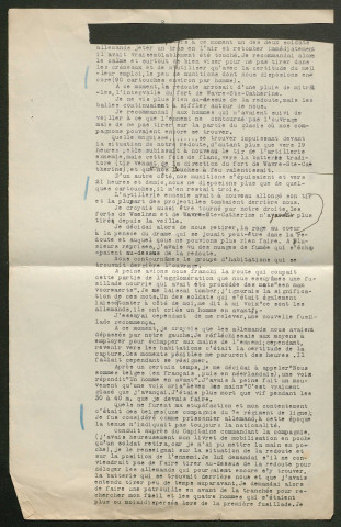 Témoignage de Cubat, Marc (Maréchal des logis) et correspondance avec Jacques Péricard