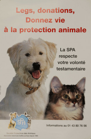 Legs, donations, donnez vie à la protection animale. La SPA respecte votre volonté testamentaire