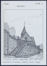 Giverny (Eure) : église Sainte-Radegonde (XIIe-XVIe siècle) entourée du cimetière où repose Claude Monnet - (Reproduction interdite sans autorisation - © Claude Piette)