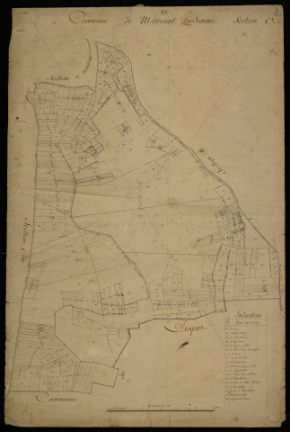 Plan du cadastre napoléonien - Mericourt-sur-Somme (Méricourt sur Somme) : C1