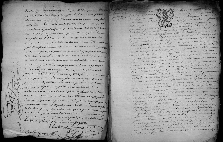 Etude de Me Grégoire Rault à Amiens (étude n°21). Minutes de l'année 1745