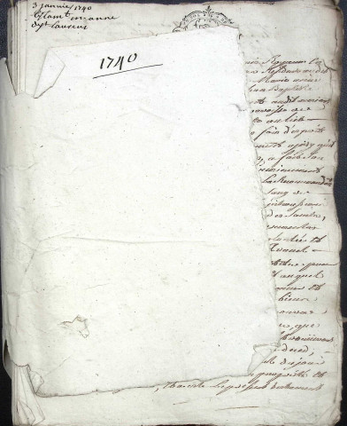 Etude de Me Charles Machart à Amiens (étude n°16). Minutes de l'année 1740