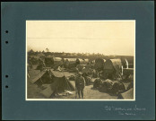 Près de Méricourt-sur-Somme. Un camp de l'armée française