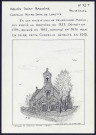 Ablain-Saint-Nazaire : chapelle Notre-Dame de Lorette. En cet ancien lieu de pélerinage marial fut édifié un oratoire en 1727. Détruit en 1794, relevé en 1815, agrandi en 1870 pour en faire cette chapelle détruite en 1915 - (Reproduction interdite sans autorisation - Claude Piette)