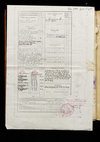 Bernault, Ernest Victor Arthémire, né le 01 juin 1897 à Pierregot (Somme), classe 1917, matricule n° 282, Bureau de recrutement d'Amiens