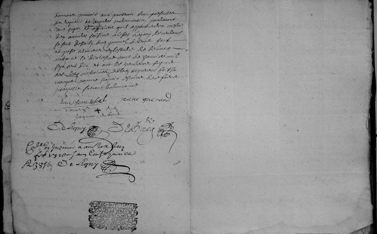 Etude de Me Antoine Debacq à Amiens (étude n°6). Minutes de l'année 1710