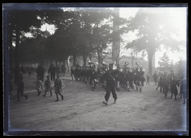 Chasseurs à pied - boulevard Saint-Jacques - septembre 1911