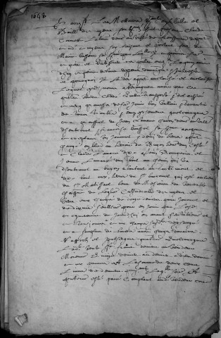 Etude de Me Nicolas Caron à Amiens (étude n°27). Minutes de l'année 1668