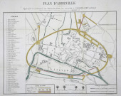 Plan d'Abbeville. - Projet pour la continuation des boulevards avec places et promenades publiques, présenté au Conseil municipal le 15 novembre 1875 et le 28 février 1878 par Bertrand J.B