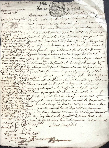 Etude de Me Antoine Limeu à Amiens (étude n°6). Minutes de l'année 1685