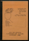 Opuscule (année 1986). Fédération française de Longue Paume : liste des sociétés, classement des joueurs et calendrier