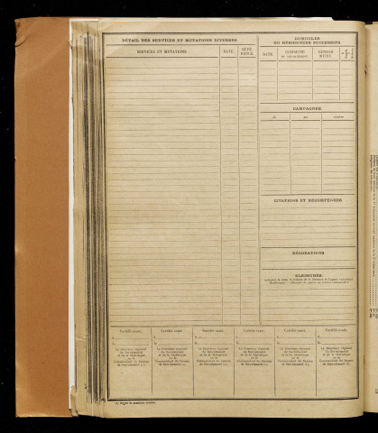 Leseureux, Gaston Henri, né le 21 août 1893 à Rosières-en-Santerre (Somme), classe 1913, matricule n° 1085, Bureau de recrutement de Péronne