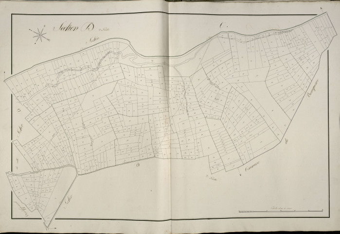 Plan du cadastre napoléonien - Beauval : D2