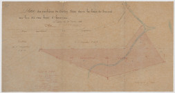 Plan des mollières du Crotoy sises dans la baie de Somme au lieu dit Noc Bout d'Homme, 25 février 1858.