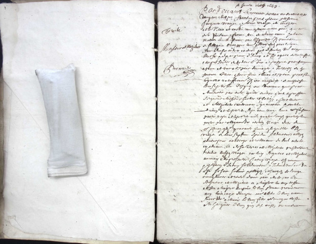 Etude de Me Antoine Ricard à Amiens (étude n°25). Minutes de l'année 1649