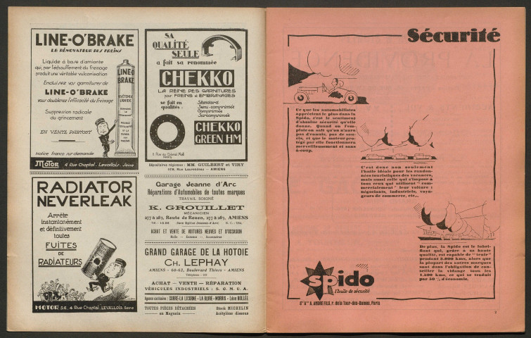 L'Automobile au Pays Picard. Revue mensuelle de l'Automobile-Club de Picardie et de l'Aisne, 228, septembre 1930