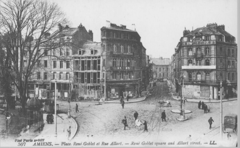 Place René Goblet et rue Allart - René Goblet square and Allart street
