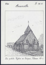 Anserville : la petite église en brique, chœur XVIe siècle - (Reproduction interdite sans autorisation - © Claude Piette)