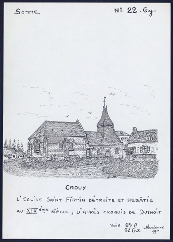 Crouy : église Saint-Firmin - (Reproduction interdite sans autorisation - © Claude Piette)