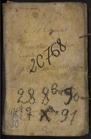 Contrôle des actes du bureau d'Andainville pour la période du 28 mai 1697 au 10 août 1724