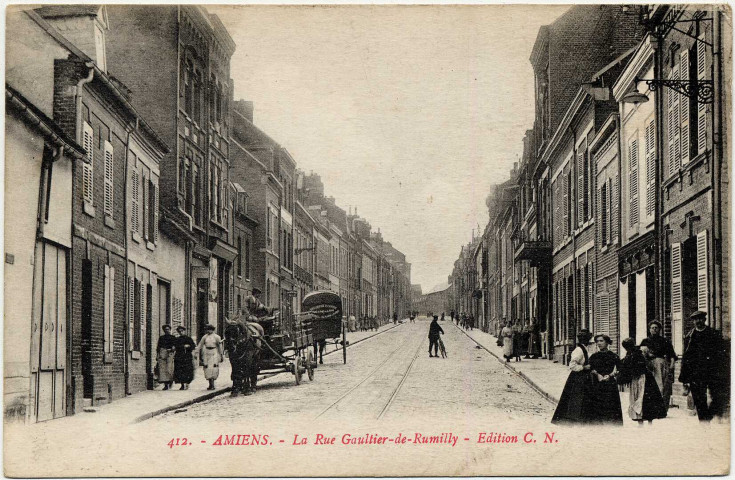 Amiens. La Rue Gaultier de Rumilly